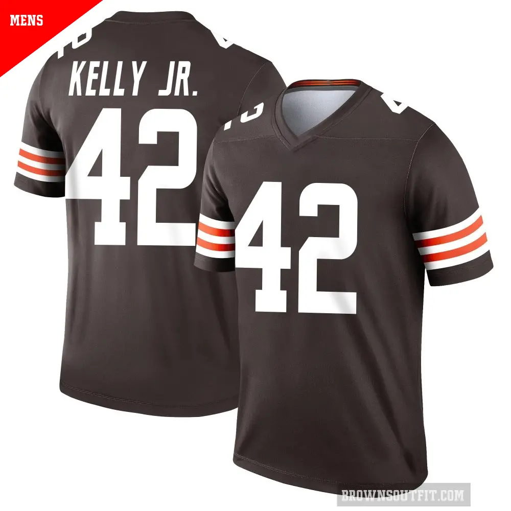 Men's Cleveland Browns ＃42 John Kelly Jr. Brown Legend Jersey