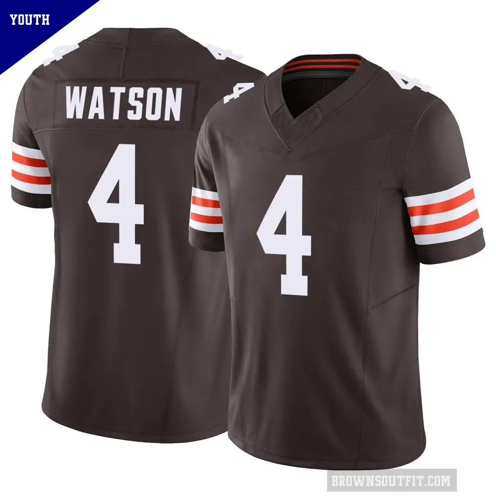 Youth Cleveland Browns ＃4 Deshaun Watson Brown Limited Vapor F.U.S.E. Jersey