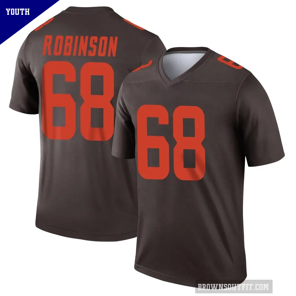 Youth Cleveland Browns ＃68 Cam Robinson Brown Legend Alternate Jersey